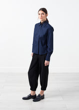Load image into Gallery viewer, Sheer Silk Collar Button Up
